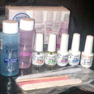 Gelish Mini Basix Kit + Bonus Gelish Polish